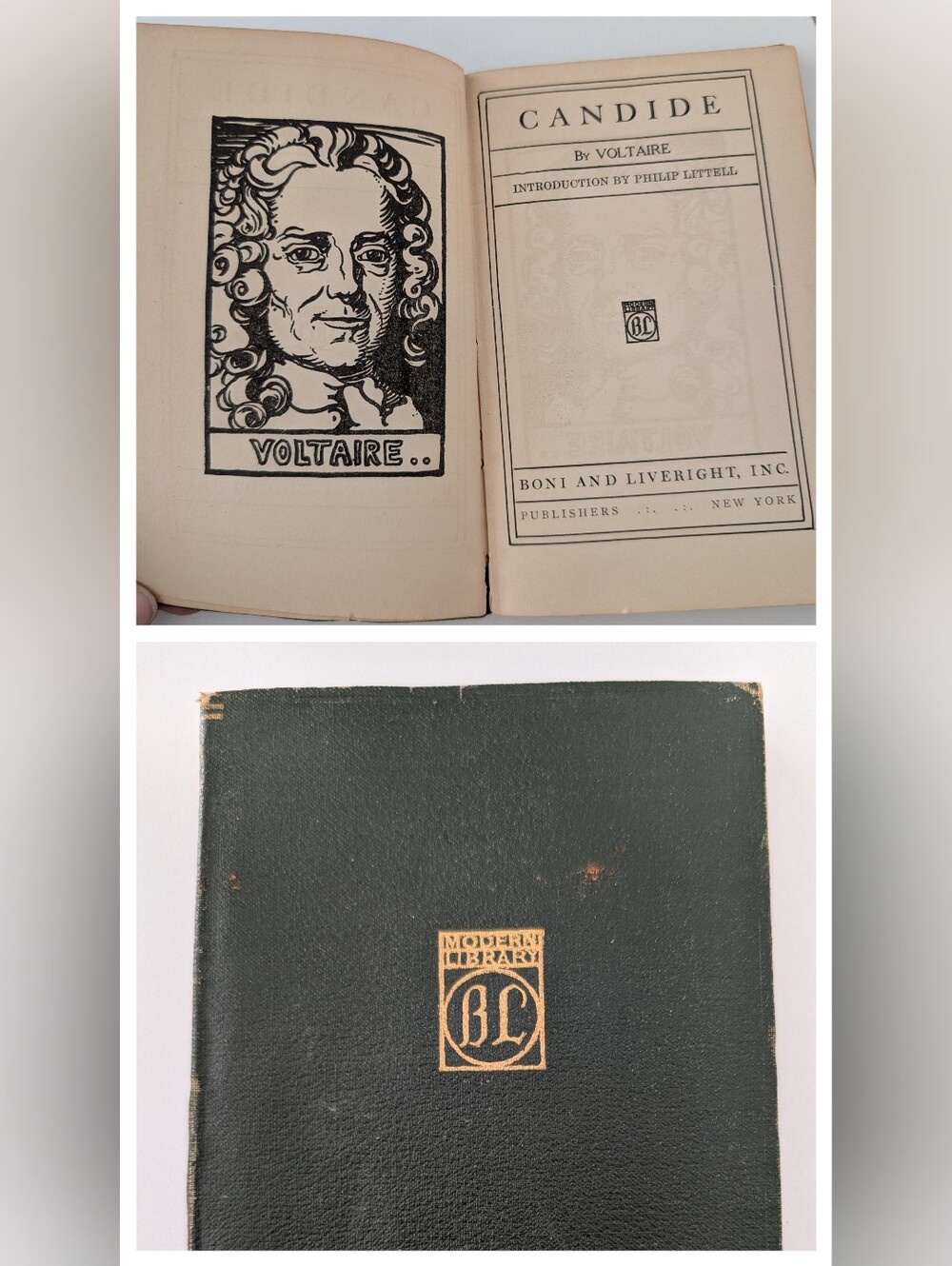 1918 Candide By Voltaire Modern Library Book